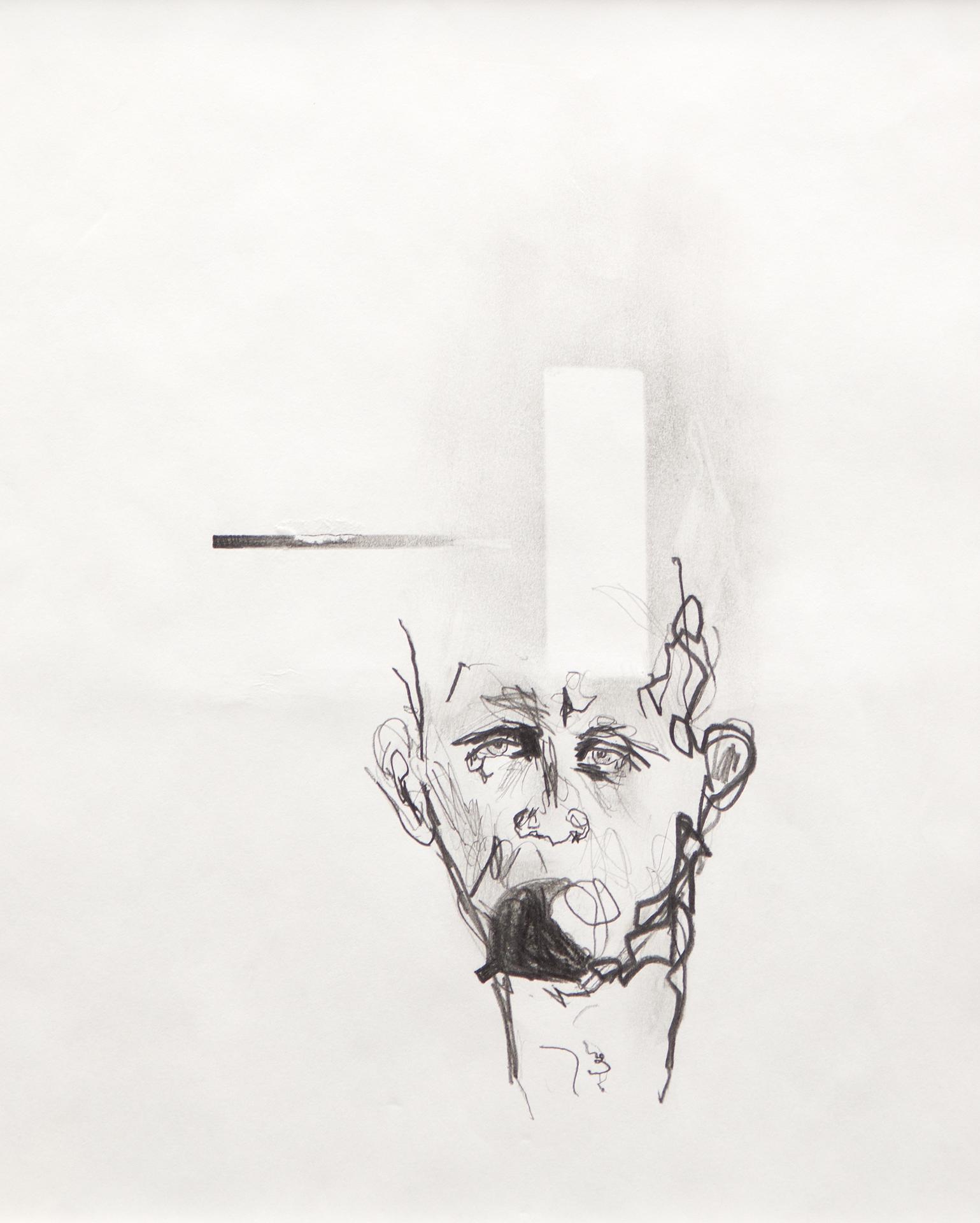 Marc Séguin (1970) - Sans titre (D'après un portrait d'Antonin Artaud) / Untitled (Based on a portrait of Antonin Artaud), n. d.