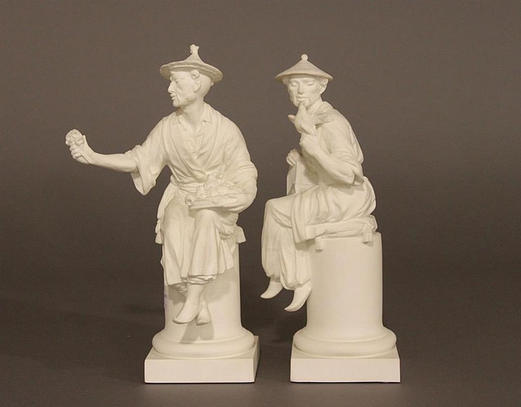 A. Azori - for Royal Worcester two porcelain figurines