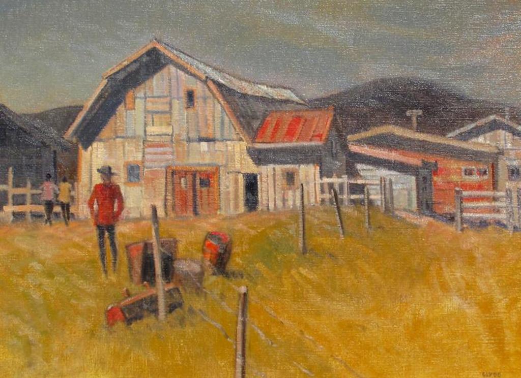 Henry George Glyde (1906-1998) - Old Farm Buildings Near Millarville, Alta