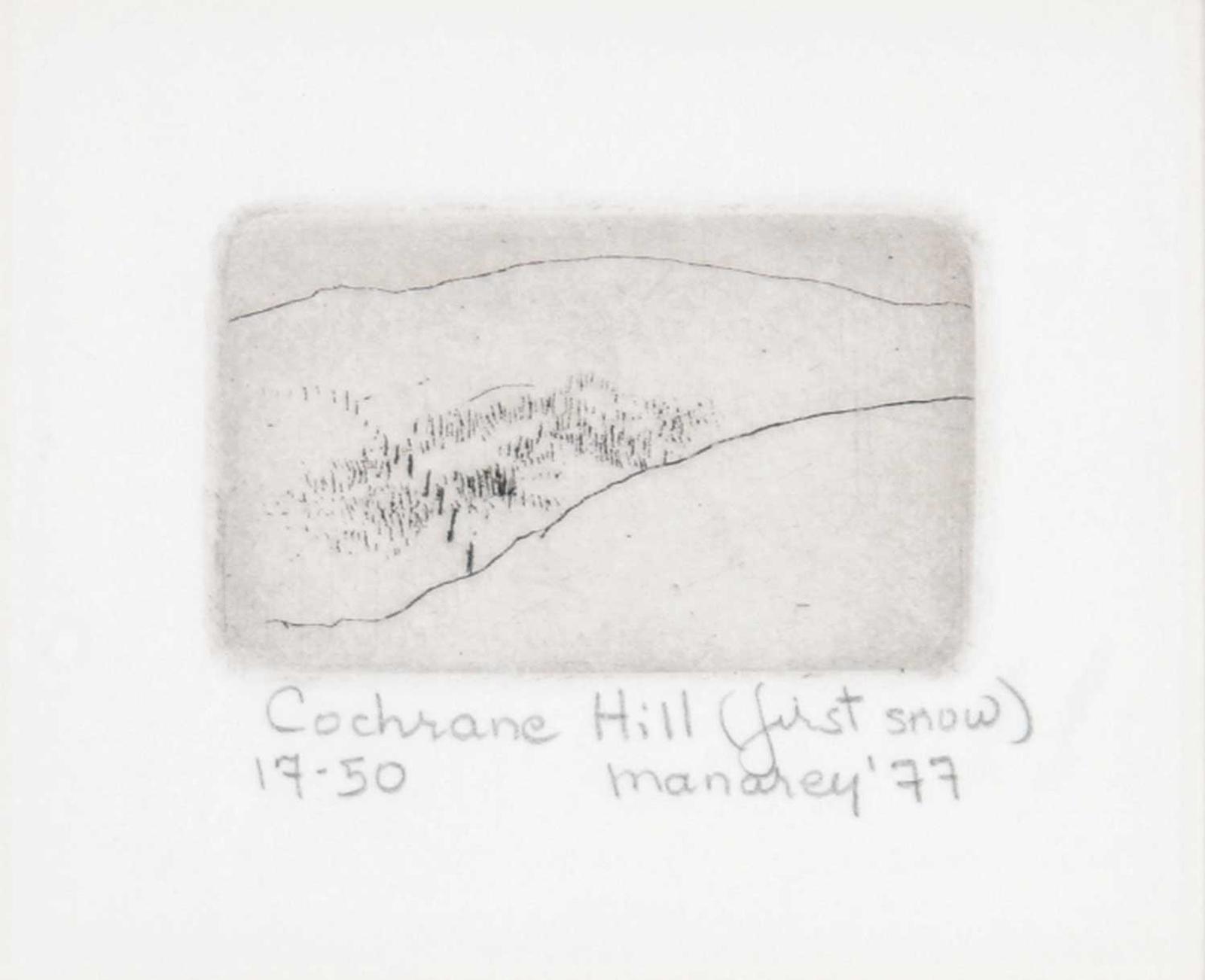 Thelma Alberta Manarey (1913-1984) - Cochrane Hill [First Snow]  #17/50