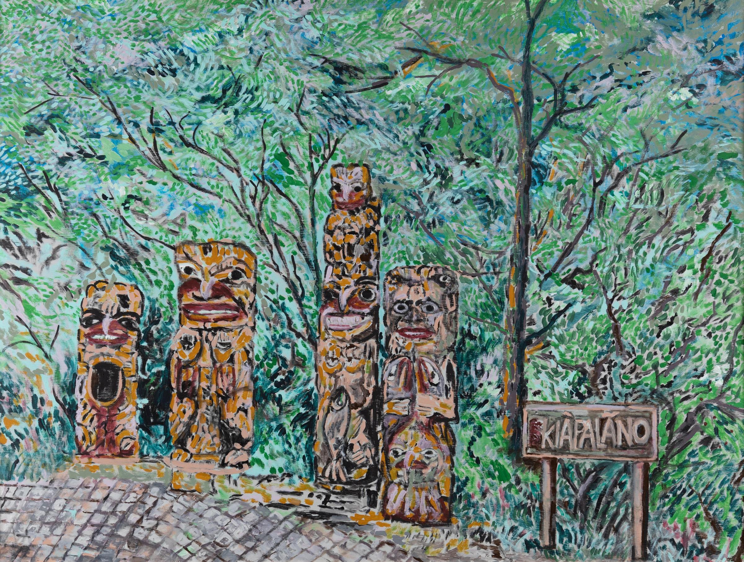 Castor Fernandez (1965) - Totem Poles, Capilano B.C.