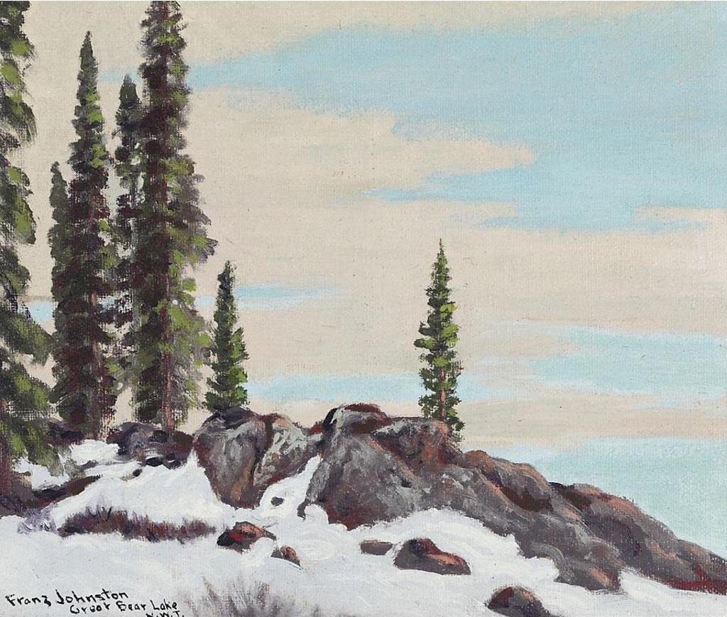 Frank (Franz) Hans Johnston (1888-1949) - Rocks At Cameron Bay, Great Bear Lake, 1939, N.W.T.