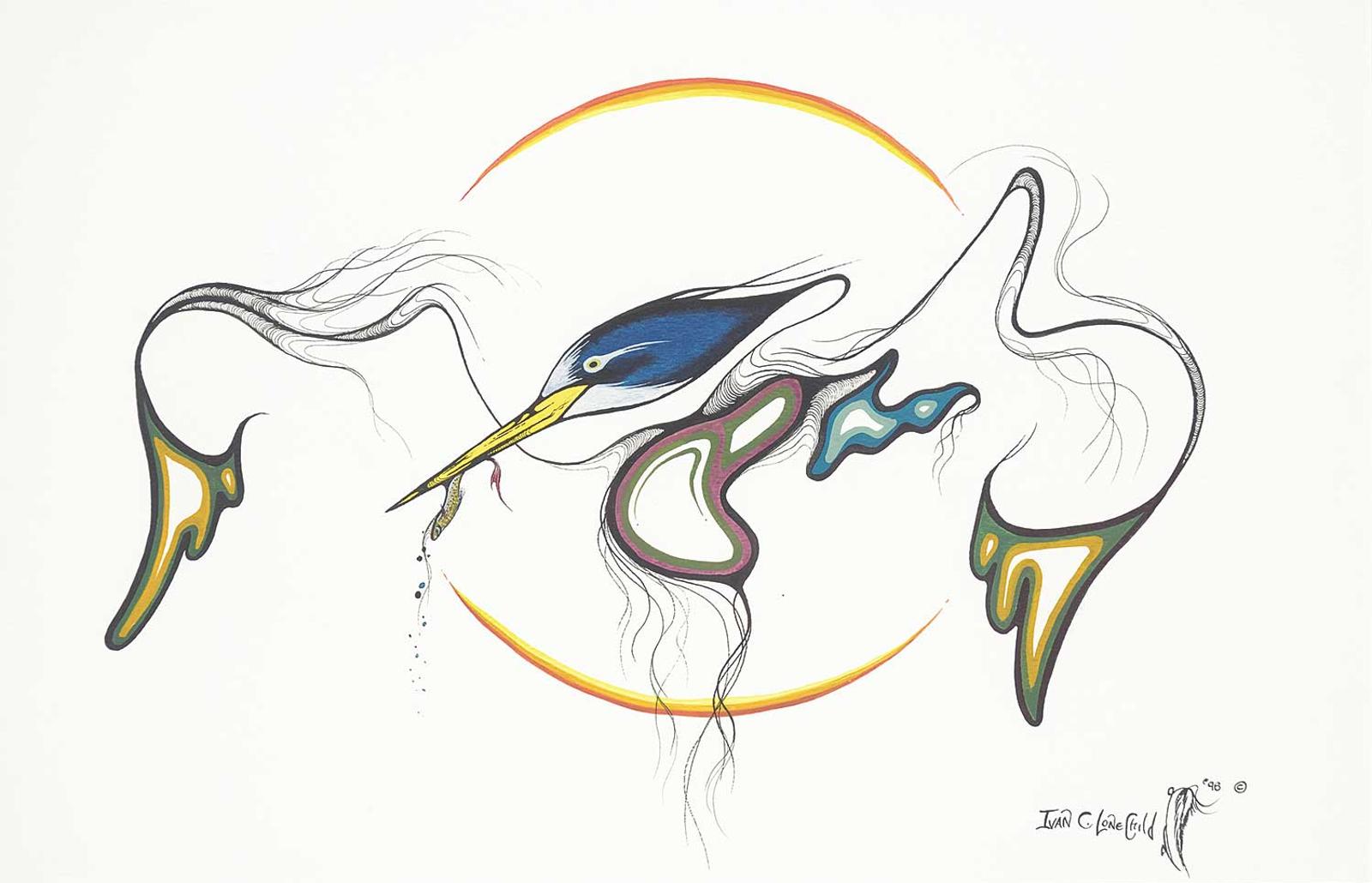 Ivan C. Lonechild (1953) - Untitled - Kingfisher