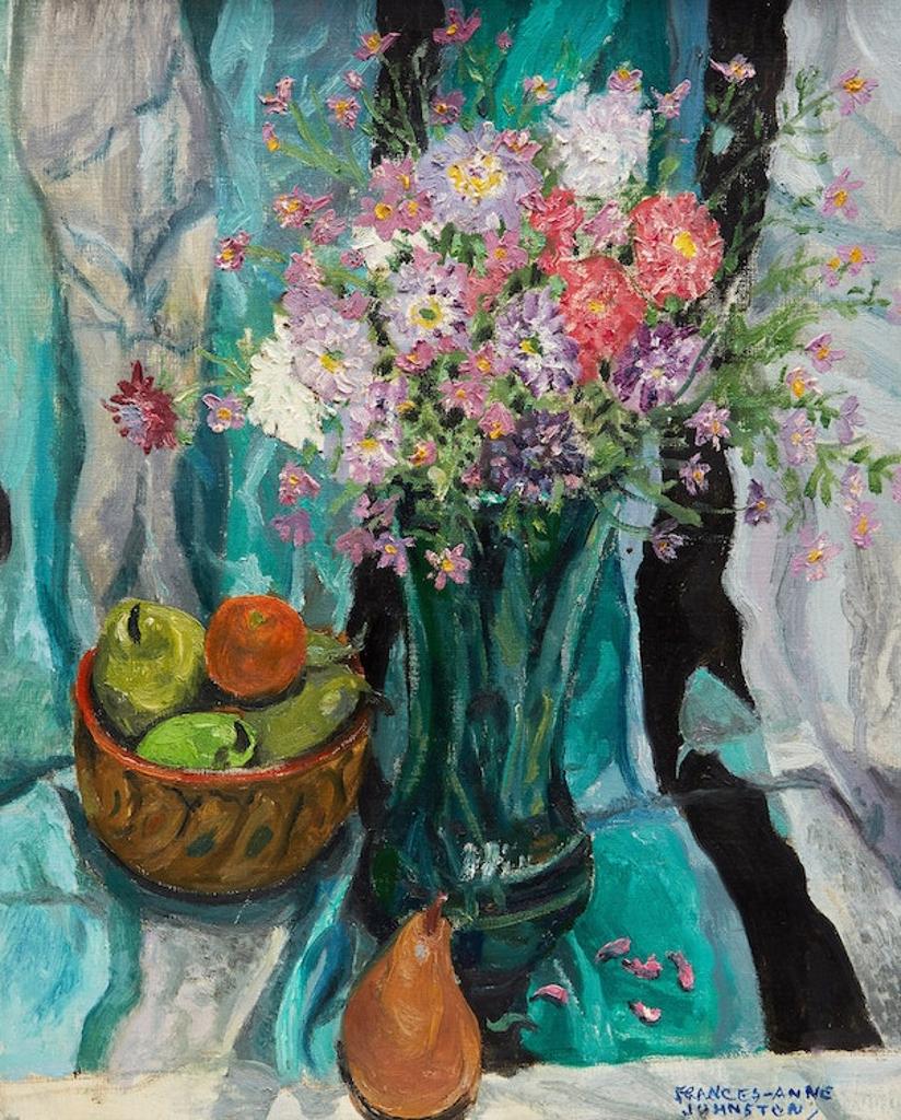 Frances Anne Johnston (1910-1987) - Mixed Flowers and Fruit