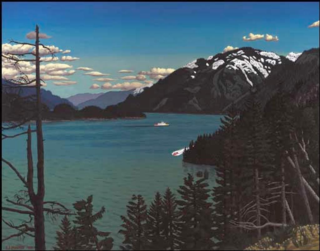 Edward John (E. J.) Hughes (1913-2007) - Above Kootenay Lake
