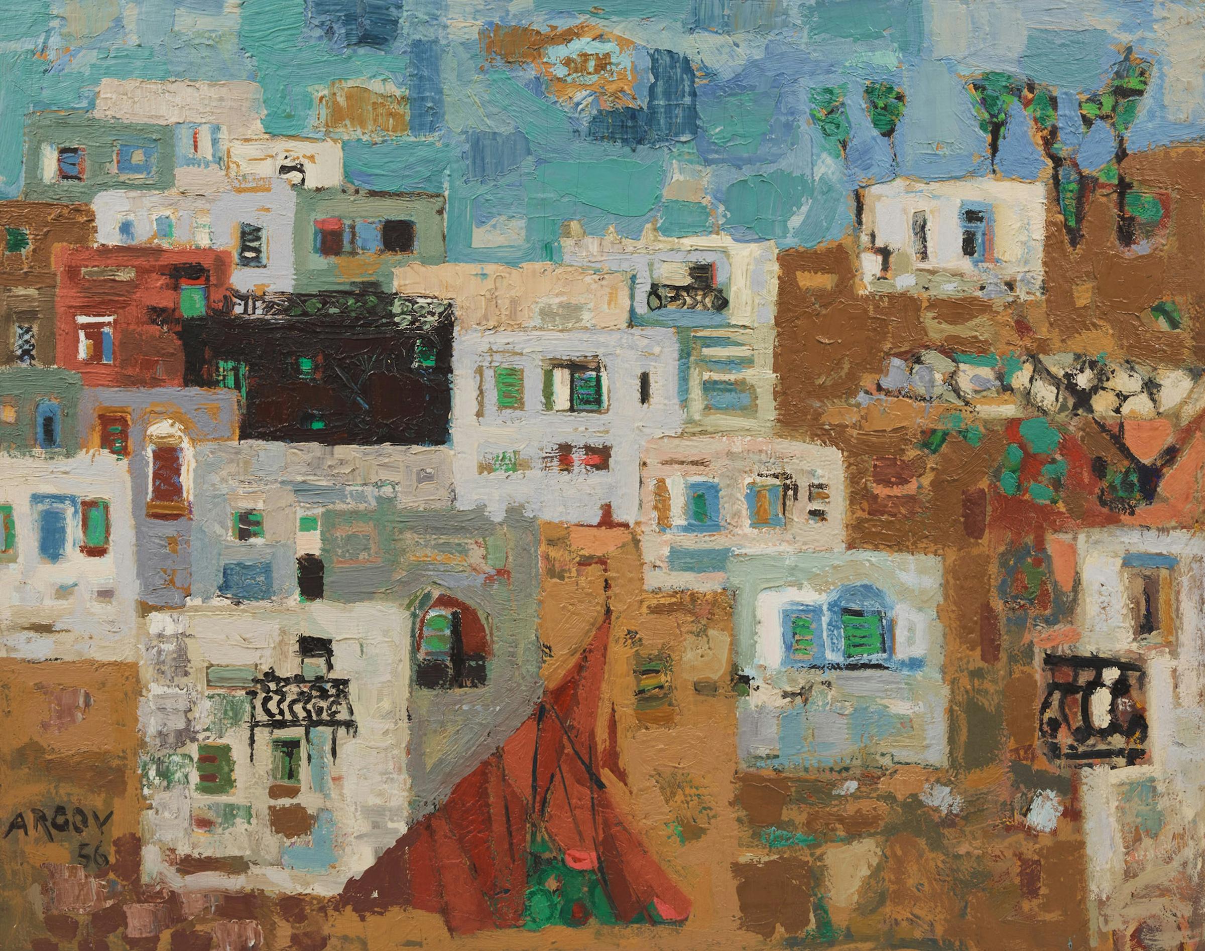 Michael Argov (1920-1982) - Faradis (Paysage)