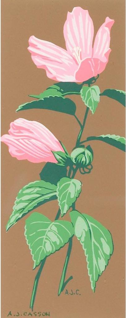 Alfred Joseph (A.J.) Casson (1898-1992) - Pink Flower