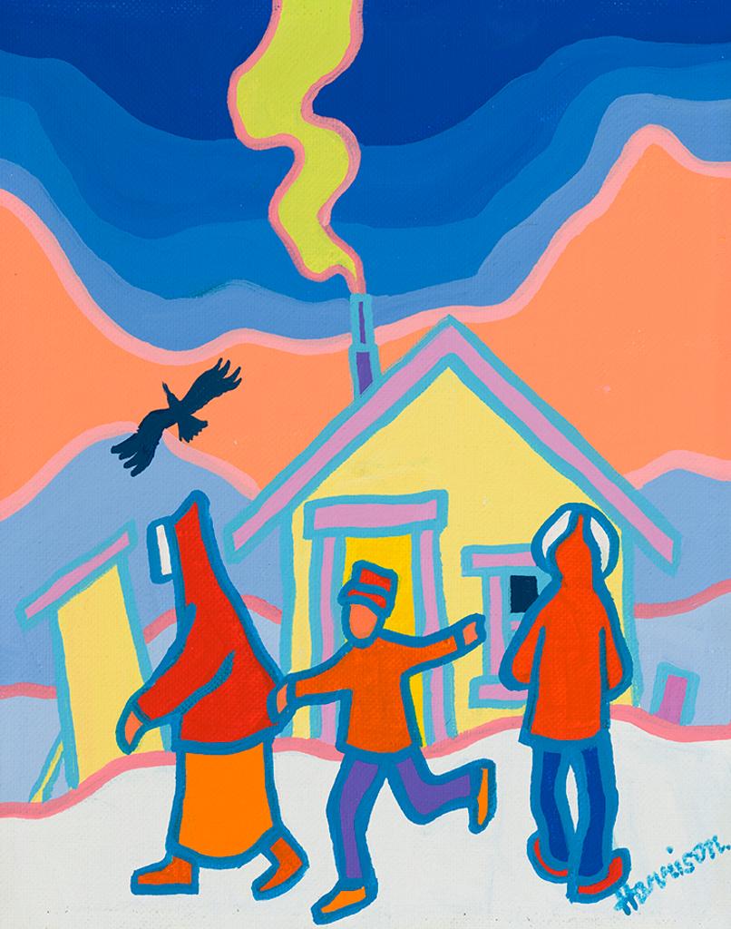 Ted Harrison (1926-2015) - The Cabin