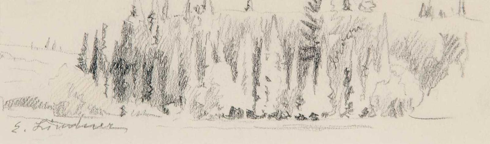 Ernest Friedrich Lindner (1897-1988) - Untitled - Tree Sketch