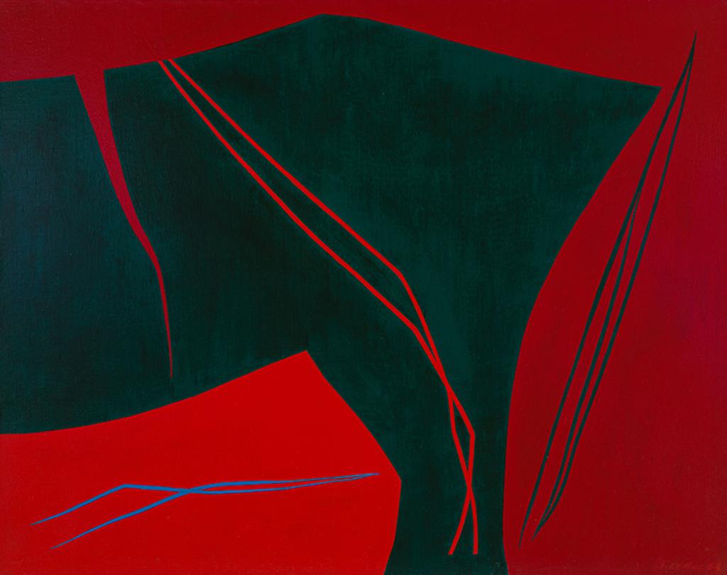 Fernand Leduc (1916-2014) - Vibration vert-rouge