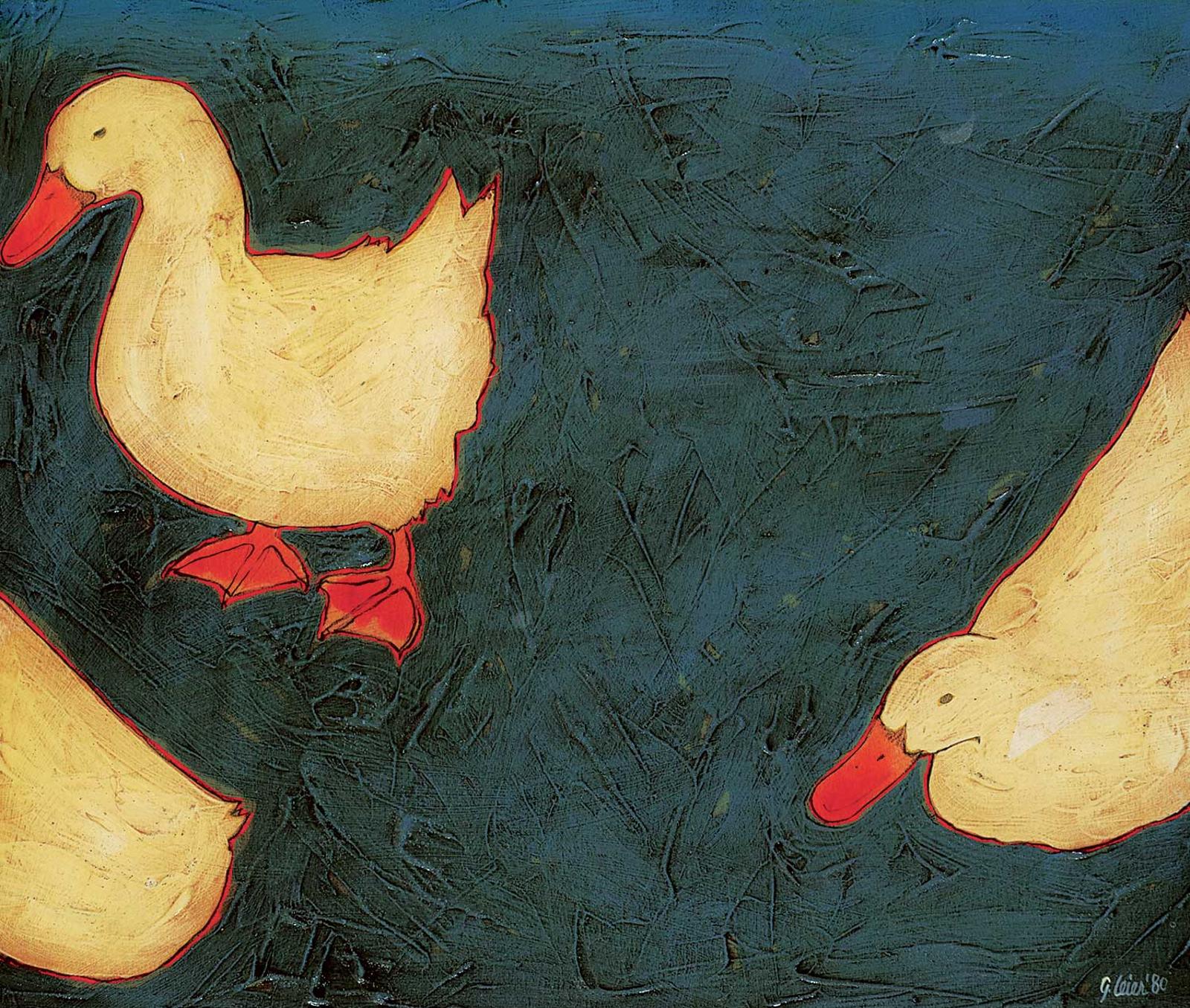 Grant Wesley Leier (1956) - Untitled - Two and Half Ducks