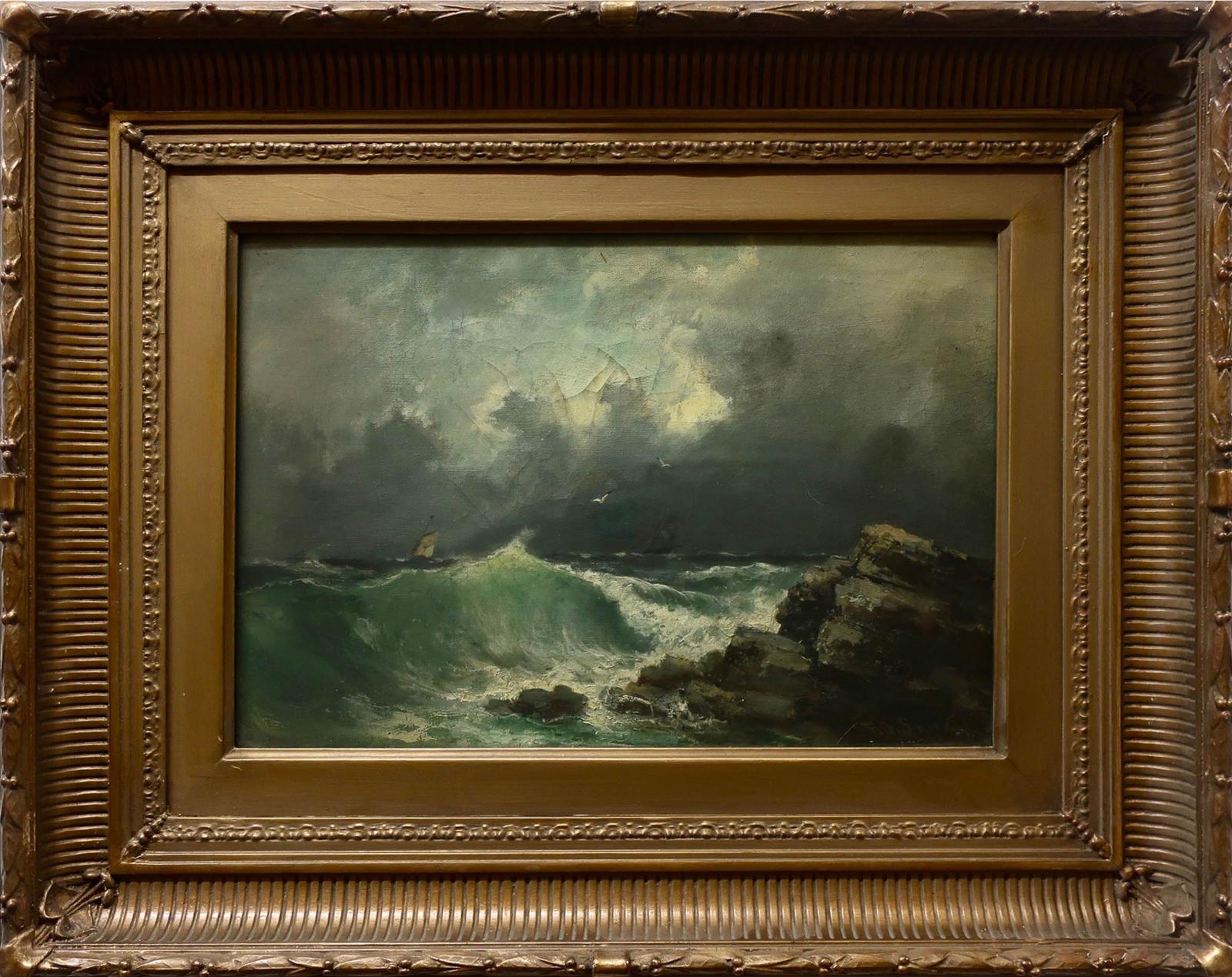 Frederic Jacques Sang (1846-1931) - Heavey Sea Storm