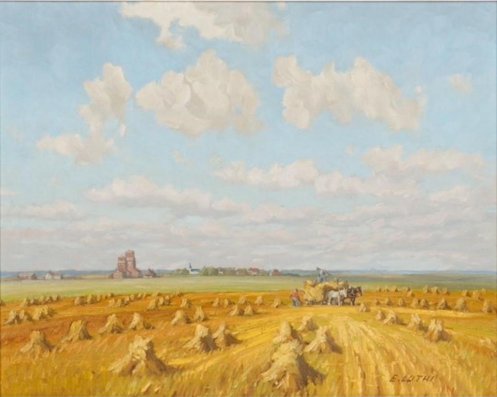 Ernest (Ernie) Luthi (1906-1983) - Harvest Scene