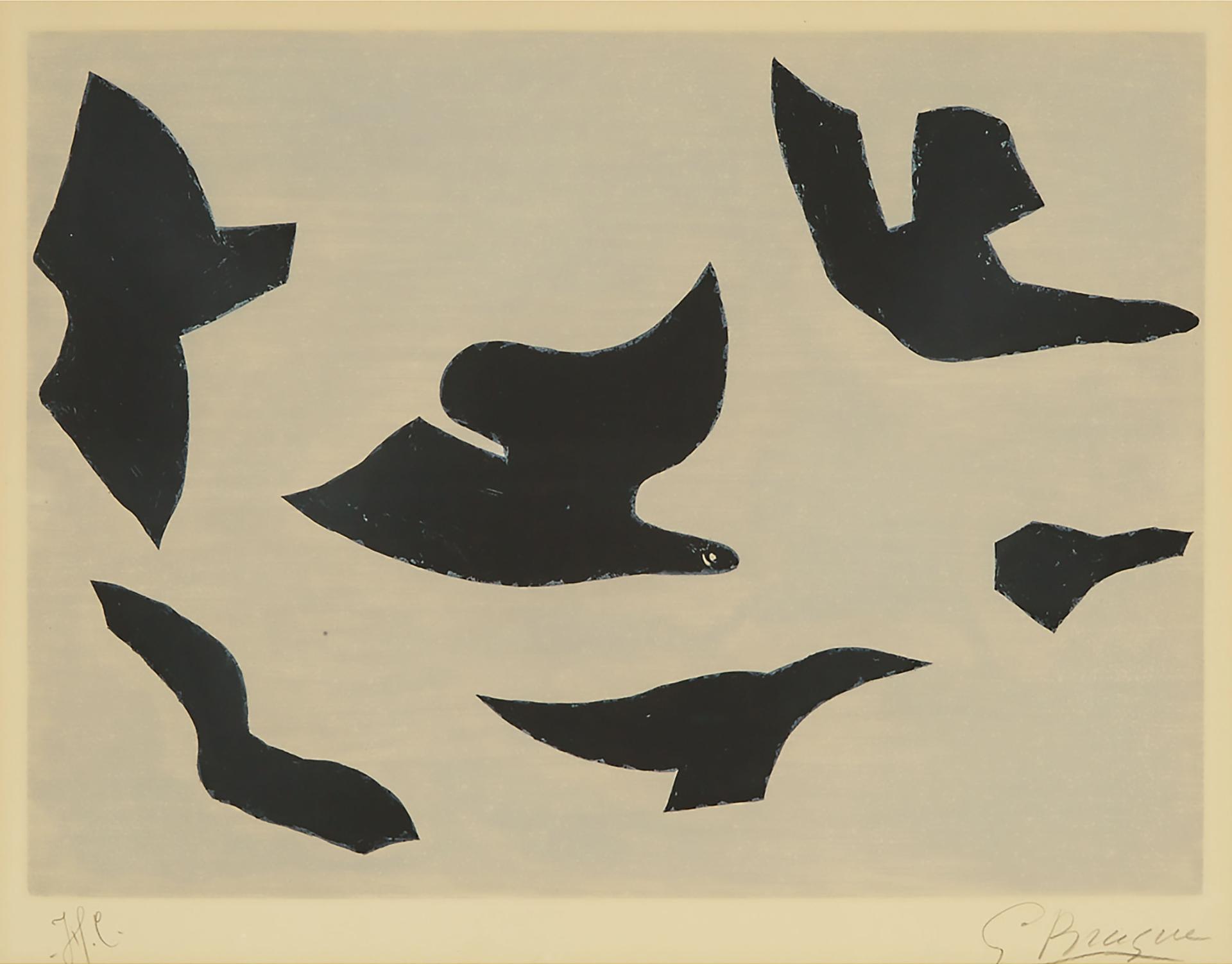 Georges Braque (1882-1963) - From L'ordre Des Oiseaux, Pl. 11, 1962 [vallier, 182]