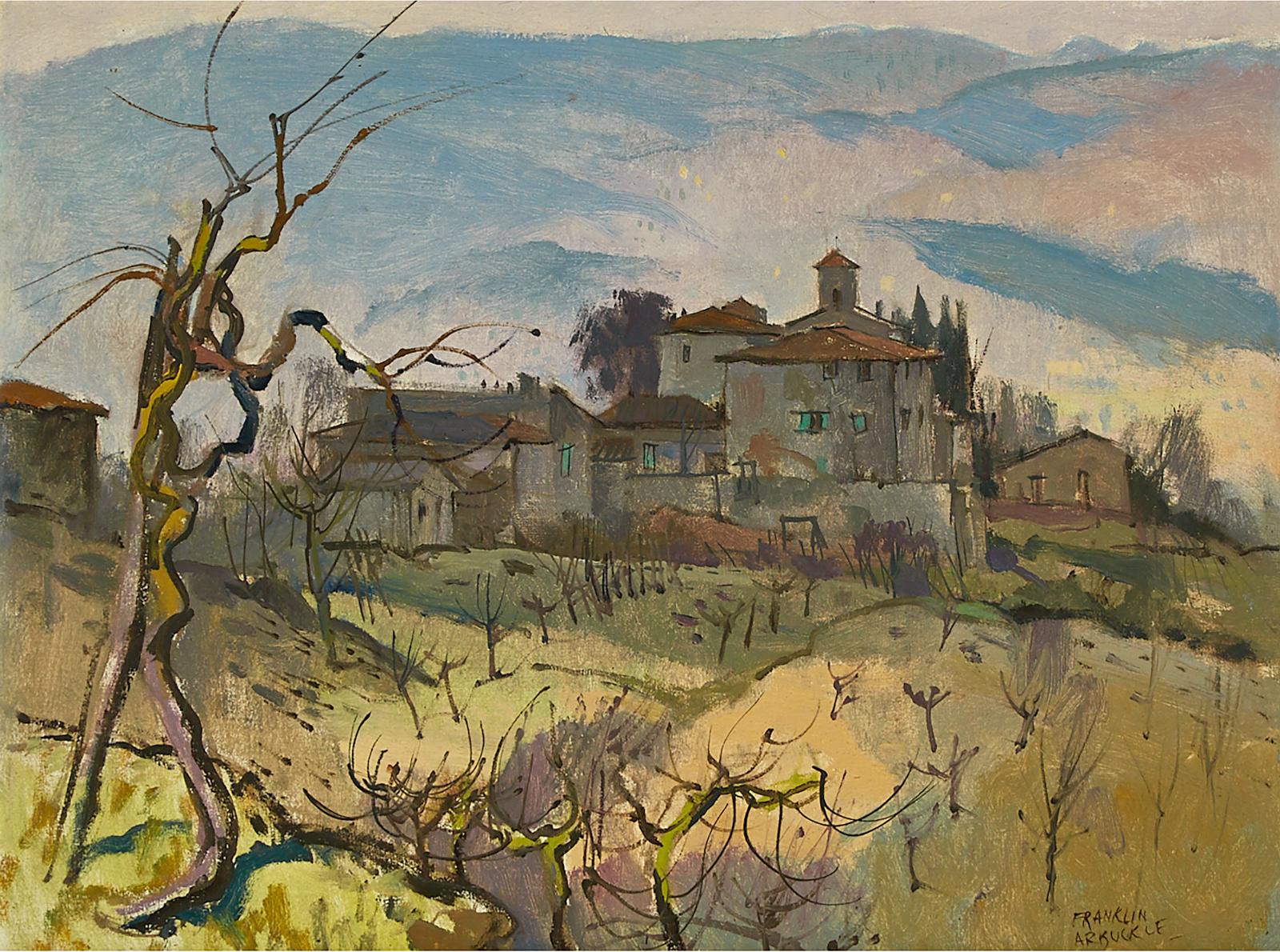 George Franklin Arbuckle (1909-2001) - Grapevines At Cistio In Winter, 1971
