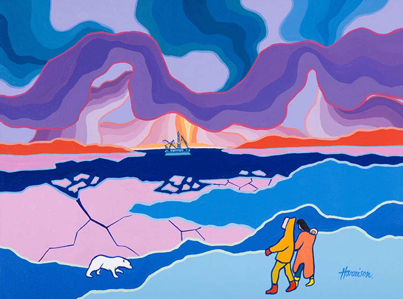 Ted Harrison (1926-2015) - By the Beaufort
