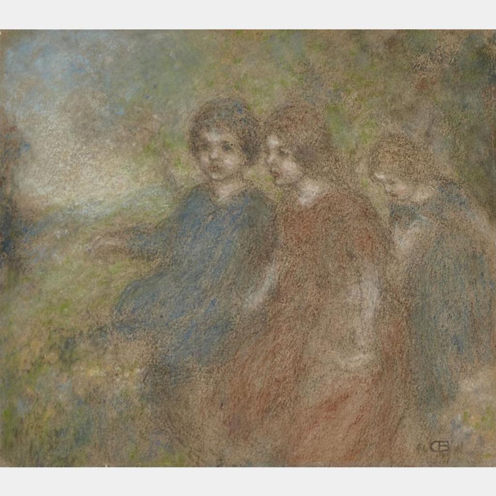 Charles-Ernest de Belle (1873-1939) - Untitled - Three Girls