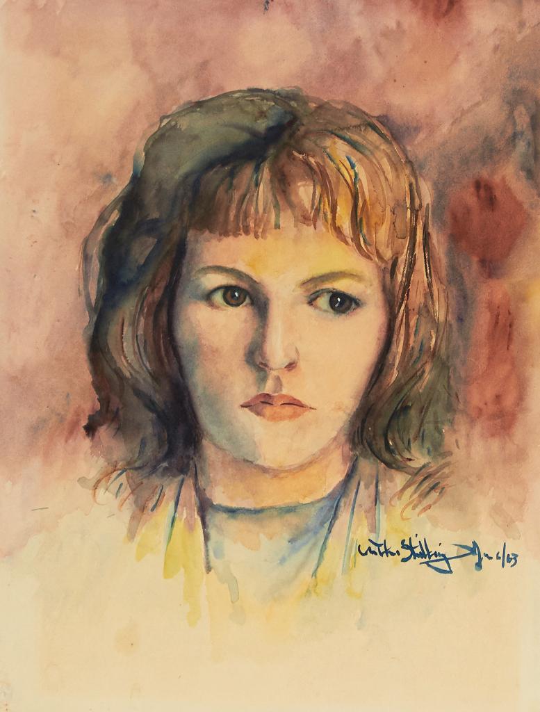 Arthur Shilling (1941-1986) - Portrait of a Girl