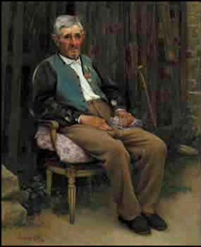 Marc-Aurèle de Foy Suzor-Coté (1869-1937) - Portrait d'un Vieux Paralyse