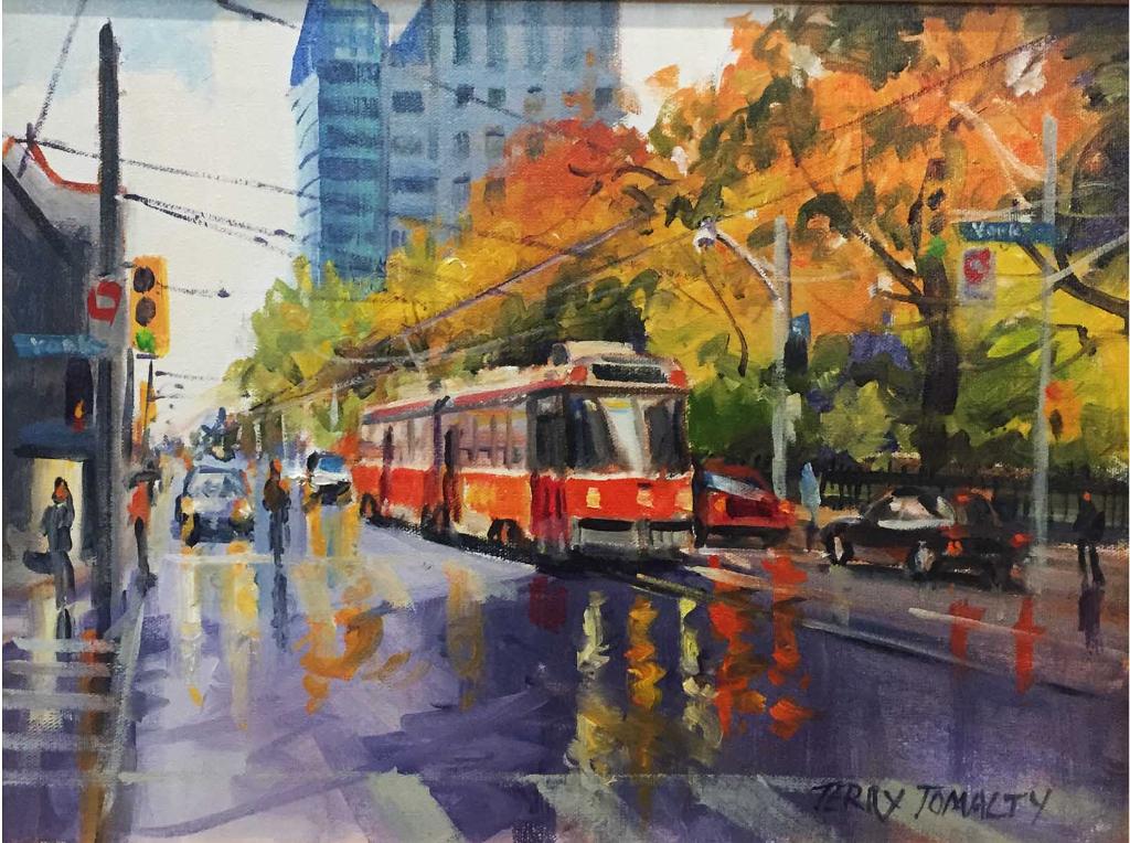 Terry Tomalty (1935) - October  King St.  Toronto