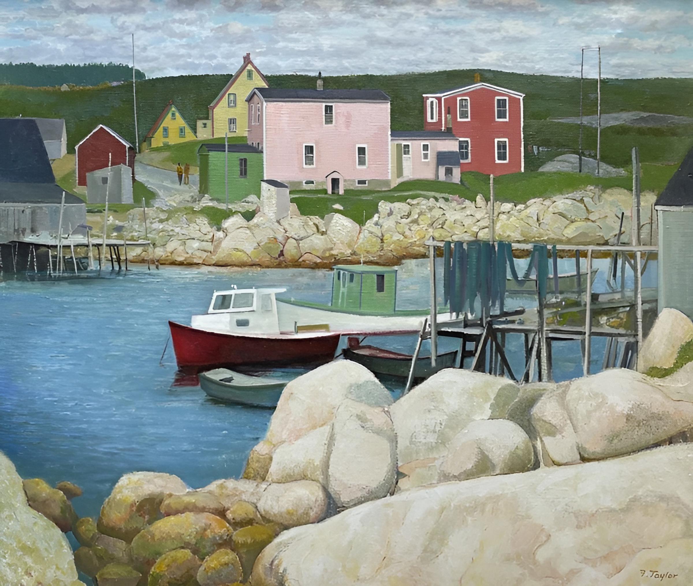 Frederick Bourchier Taylor (1906-1987) - Overlooking Middle Cove, Indian Harbour, Nova Scotia, 1977