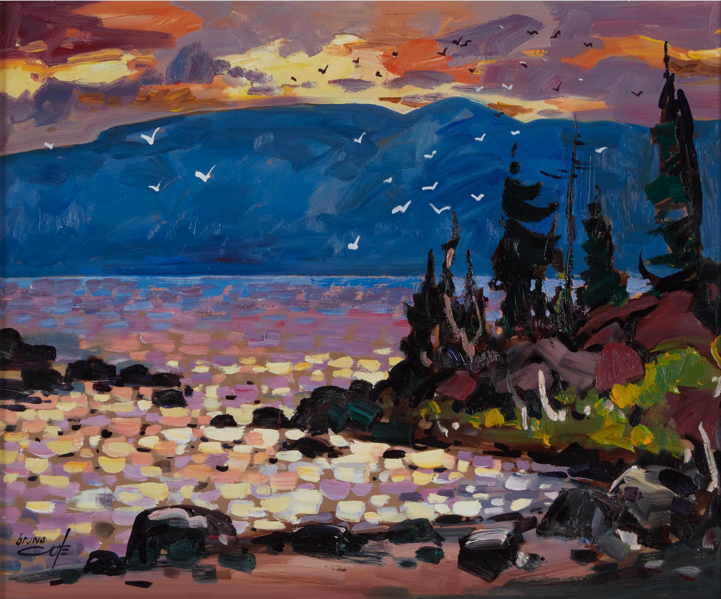 Bruno Cote (1940-2010) - Sur Le Saguenay, 1989