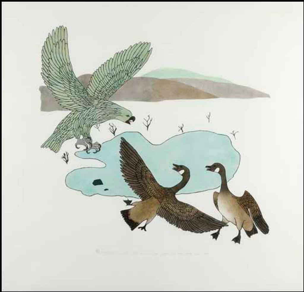 Juanisi Jakusi Itukalla (1949) - An Eagle with Two Geese