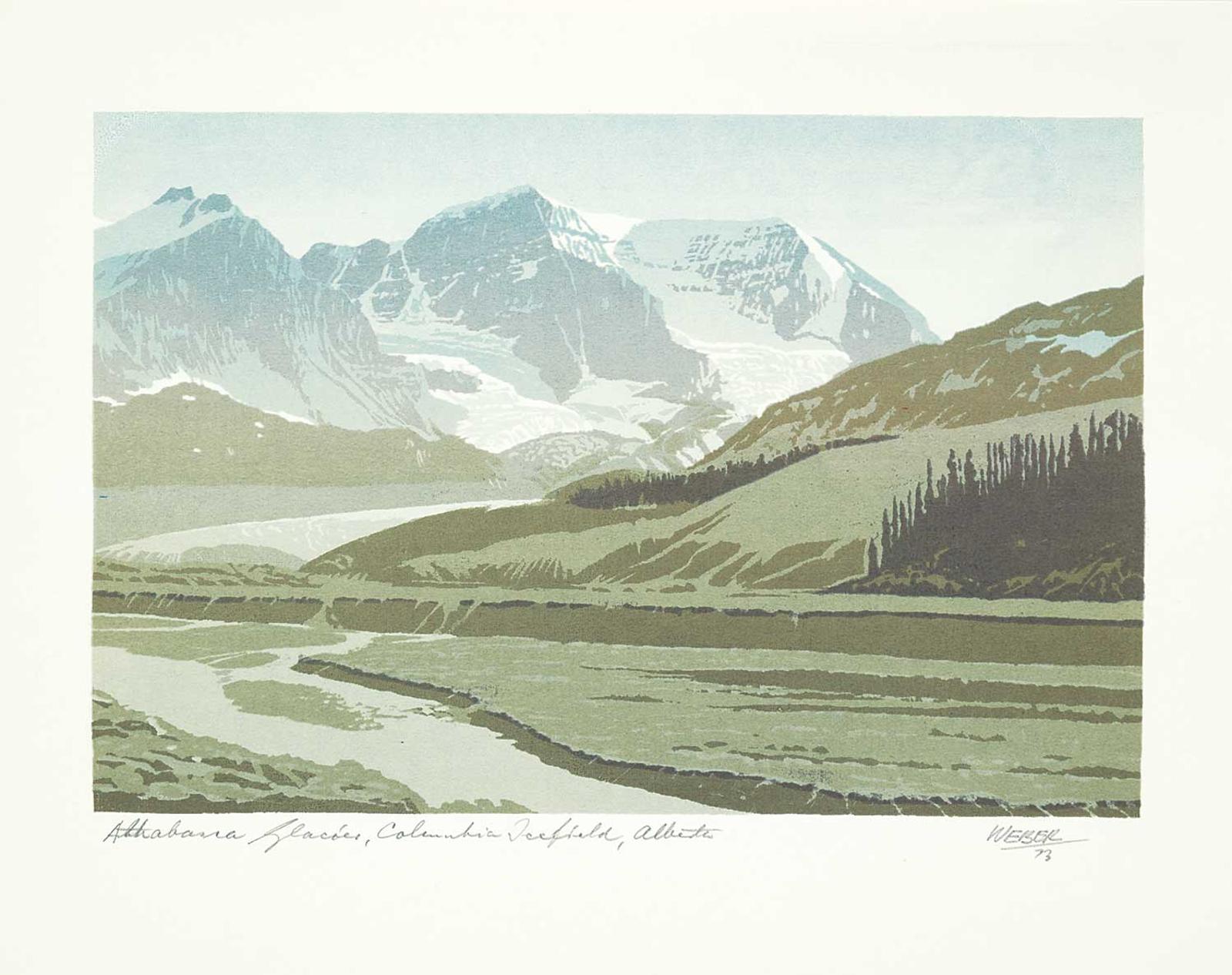 George Weber (1907-2002) - Athabasca Glacier, Columbia Icefield, Alberta