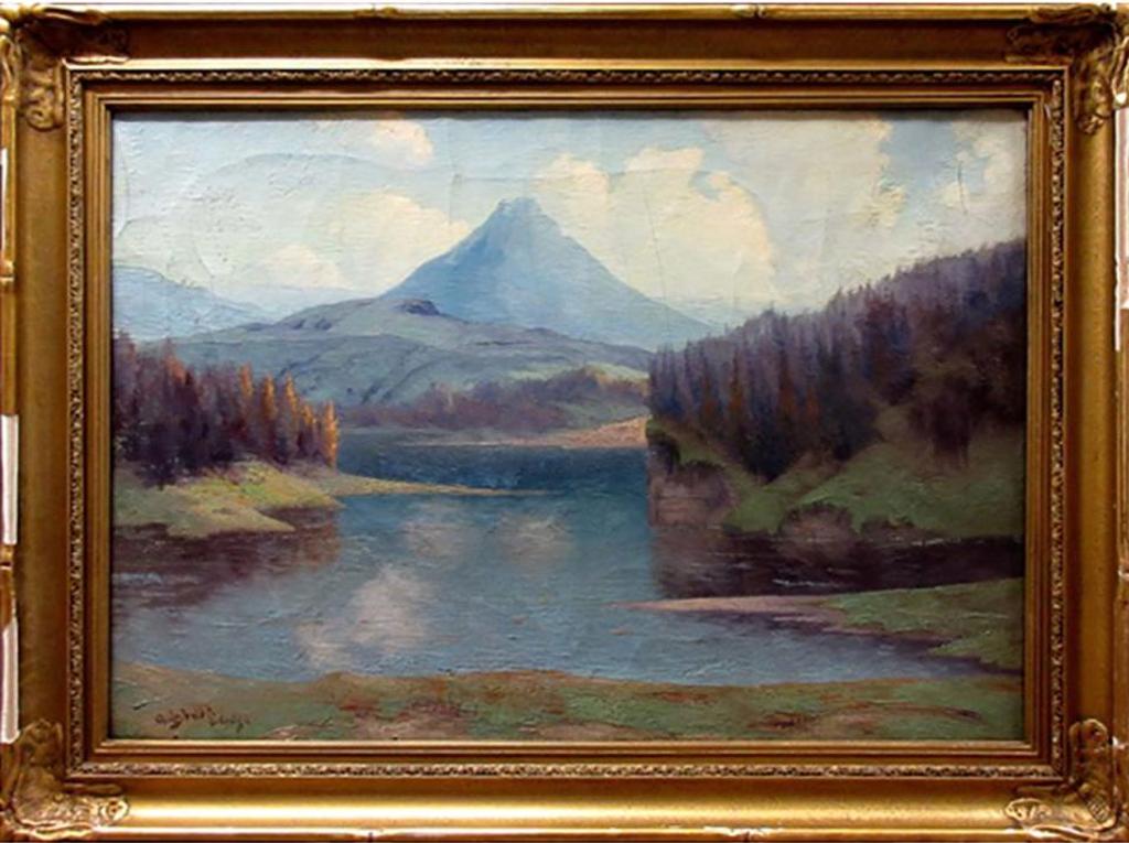 Joseph Archibald Browne (1862-1948) - Untitled (Lake & Mountains)
