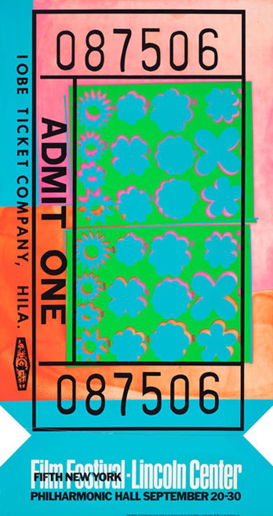 Andy Warhol (1928-1987) - Lincoln Center Ticket (F. & S. II.19)