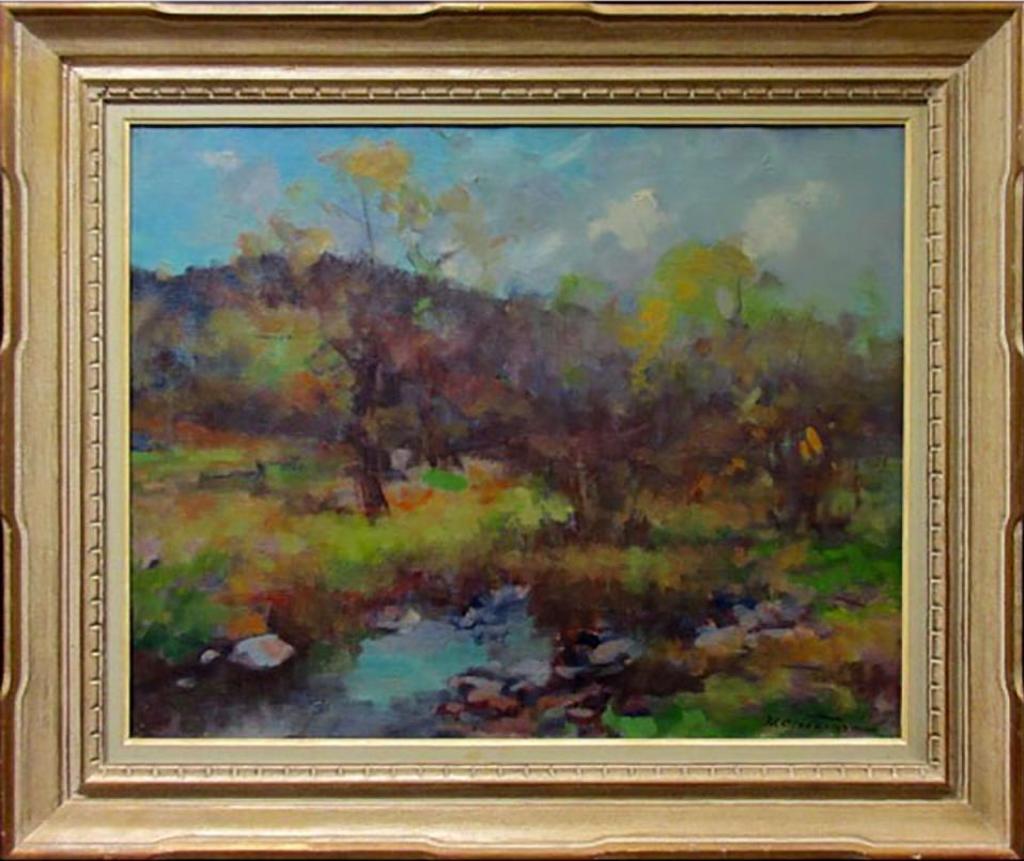 Klement Olsansky (1909-1963) - Untitled (Evening Fall Landscape With Creek)