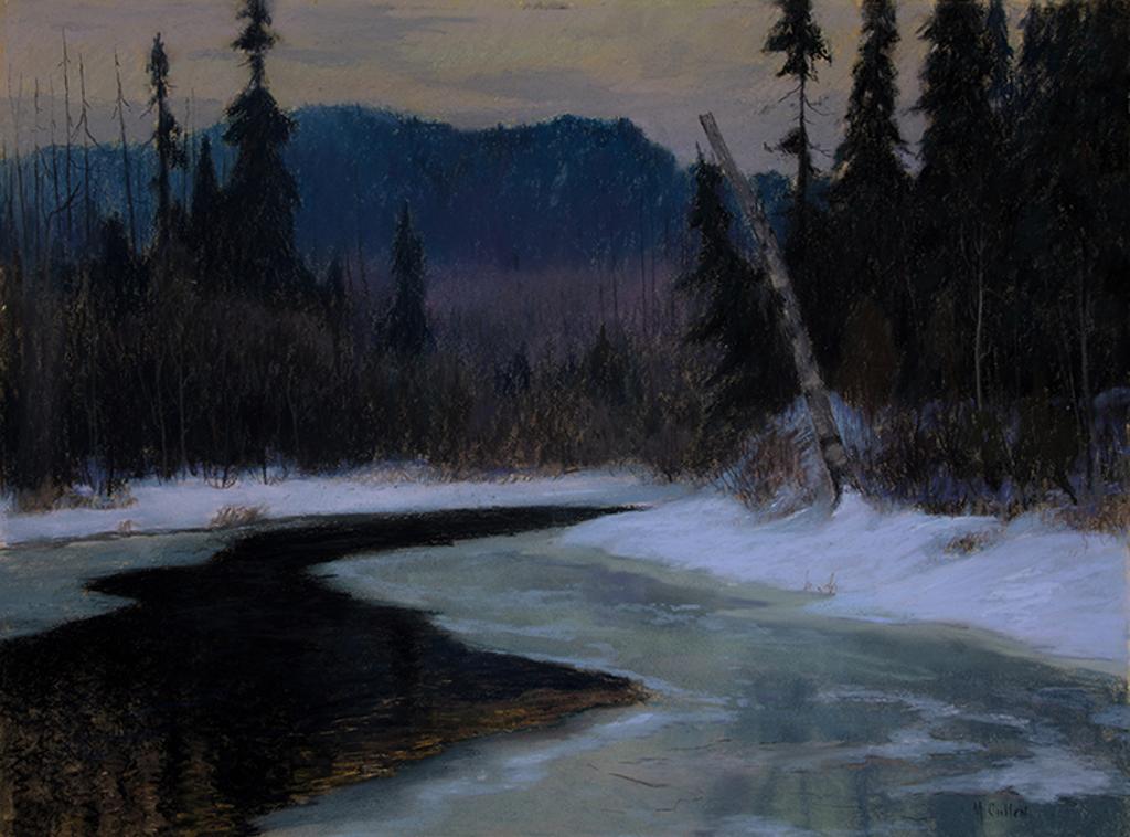 Maurice Galbraith Cullen (1866-1934) - Winter Twilight on the Cache River