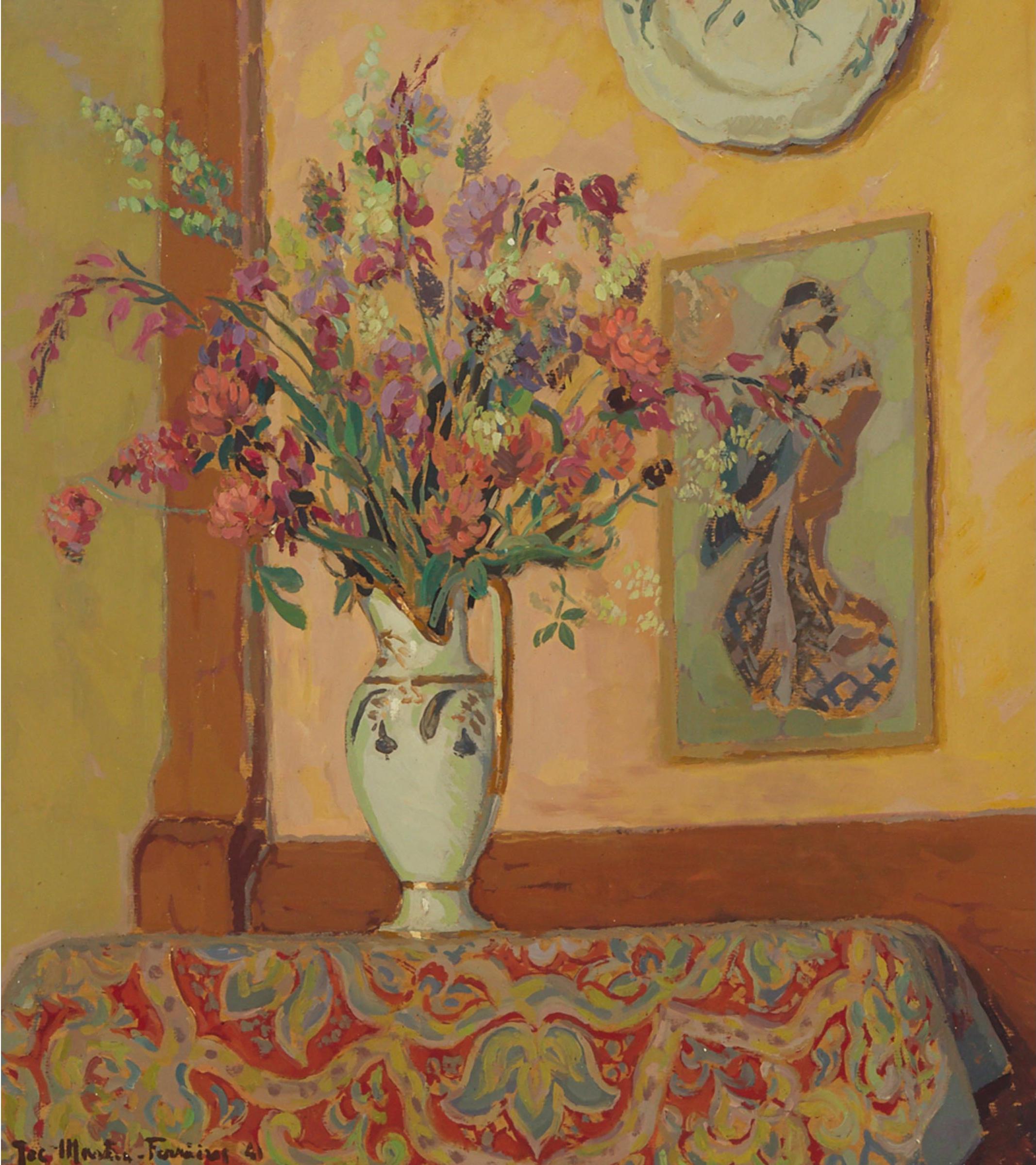 Jacques Martin-Ferrières (1891-1972) - Vase De Fleurs, 1941