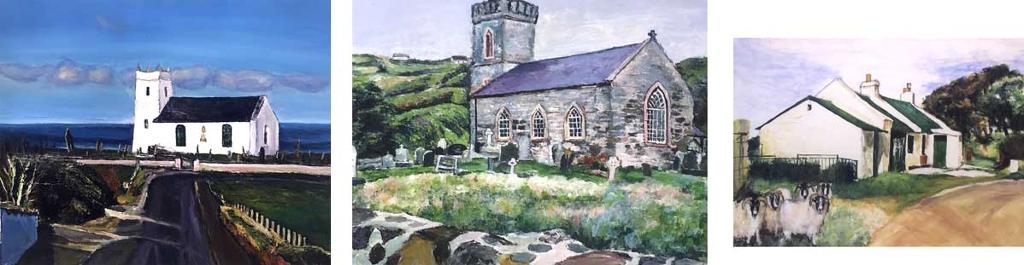 Collette Mcdonald - Church by a lake's edge