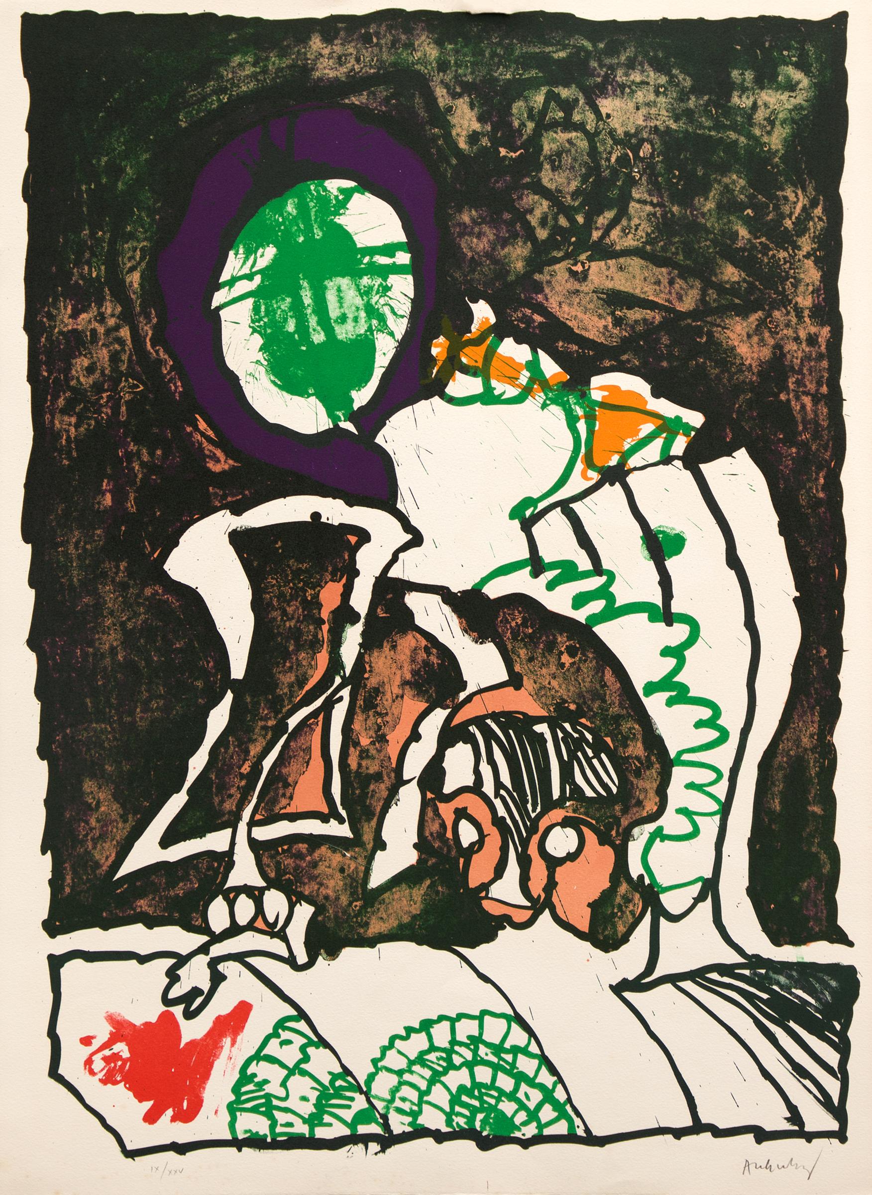 Pierre Alechinsky (1927) - Nº 3 (De la série / From the series « Gnome et Gnose »), 1974