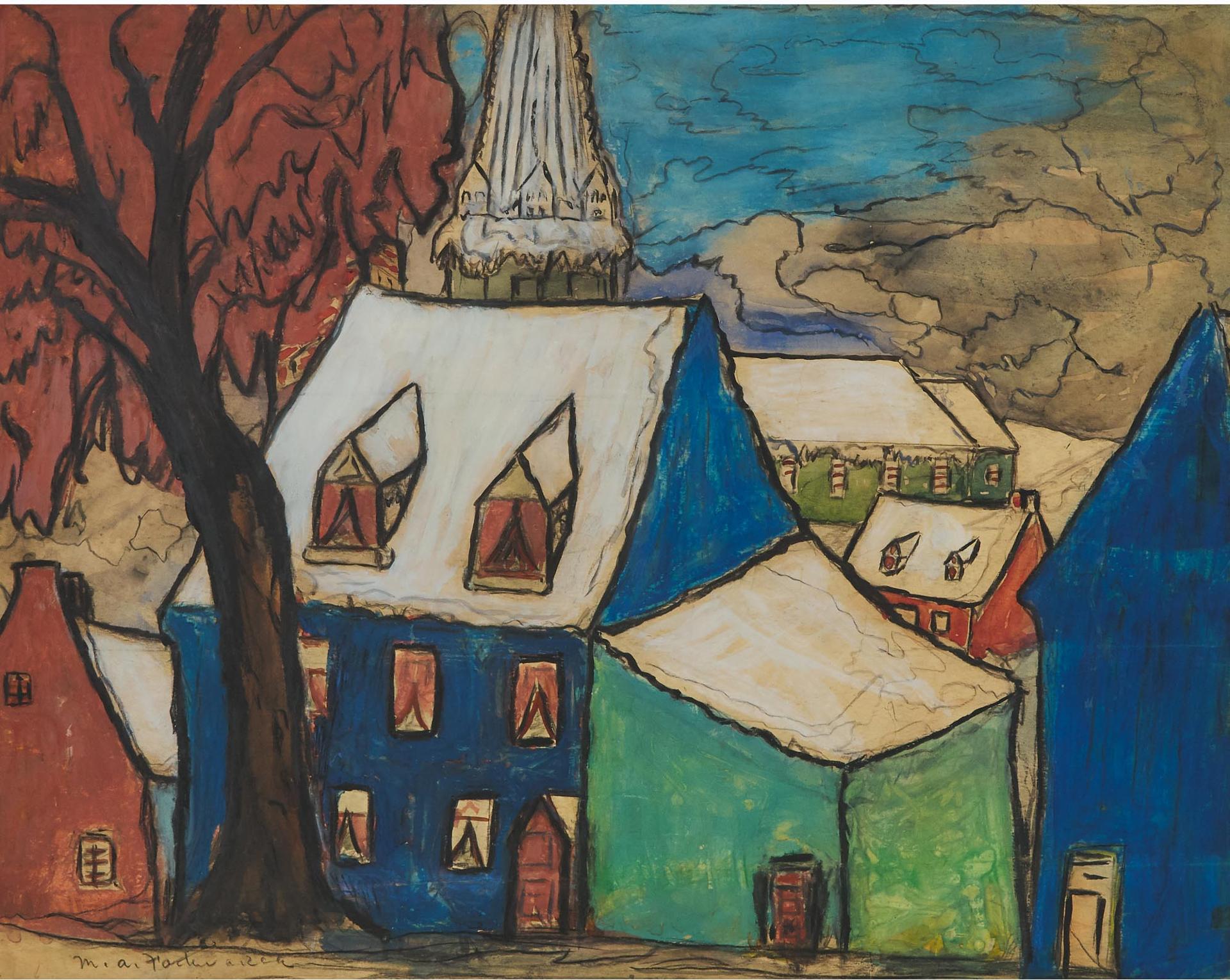 Marc-Aurèle Fortin (1888-1970) - Village Canadien
