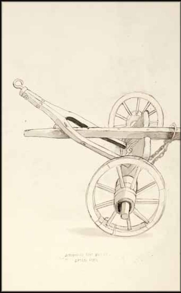 William Kurelek (1927-1977) - Eighteenth Century Wheel Carriage for Plow Hook