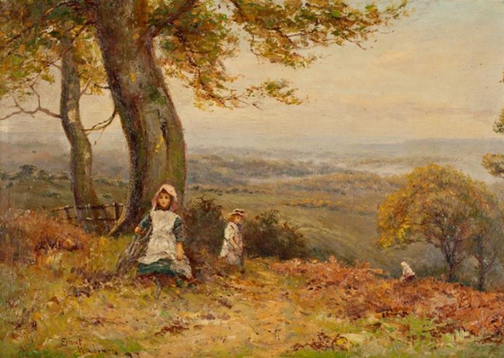 Ernest Charles Walbourn (1872-1927) - Children Gathering Firewood