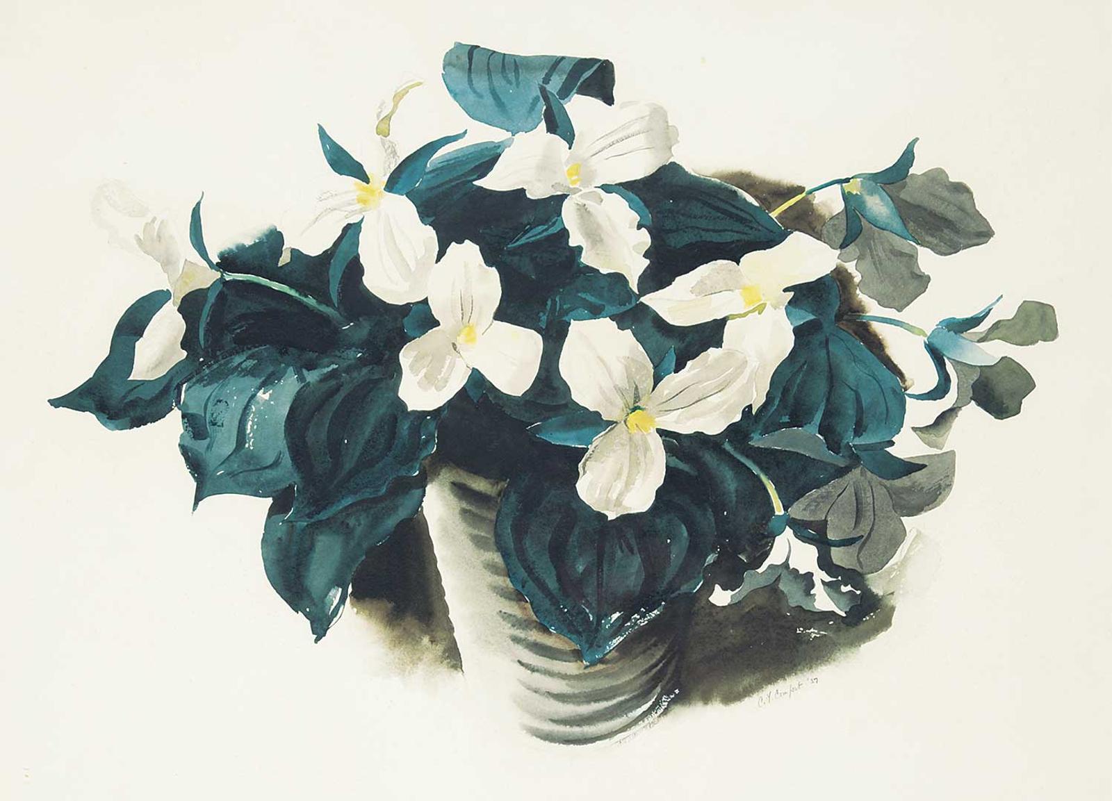 Charles Fraser Comfort (1900-1994) - Untitled - White Flowers