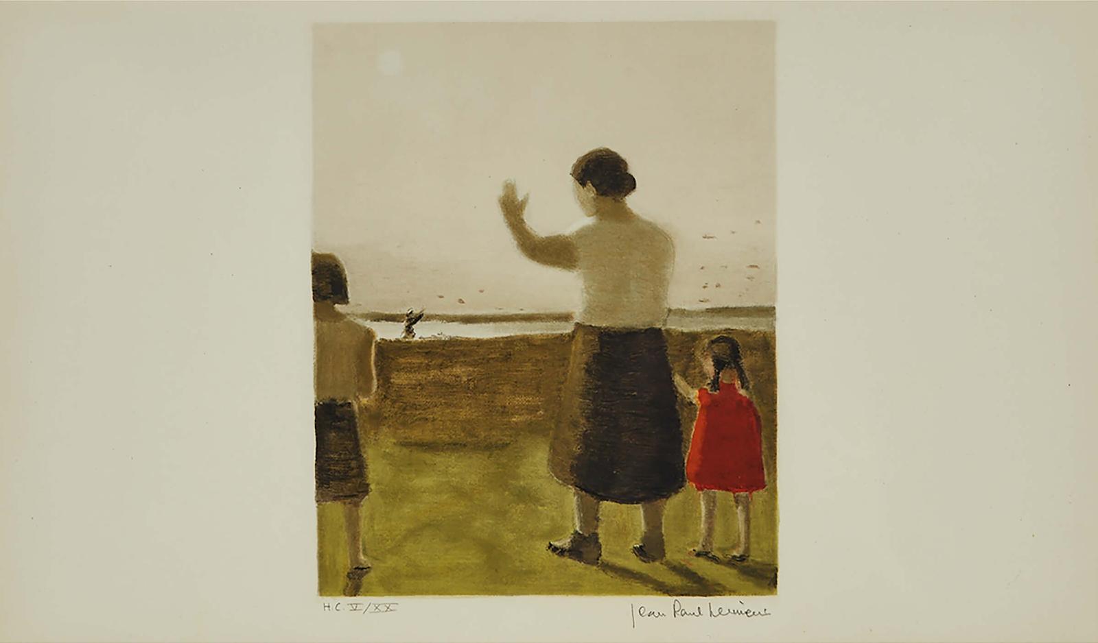 Jean Paul Lemieux (1904-1990) - Untitled (Woman Waving) (From The Series La Petite Poule D'eau), 1971