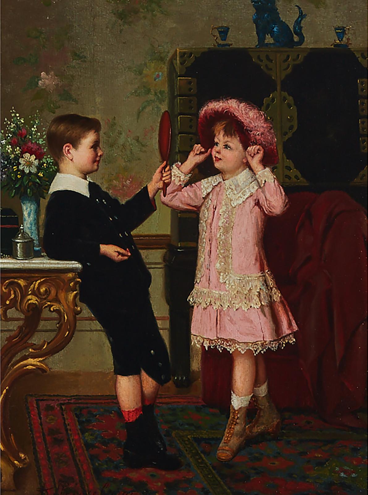 Albert Roosenboom (1845-1875) - Playing Dress-Up