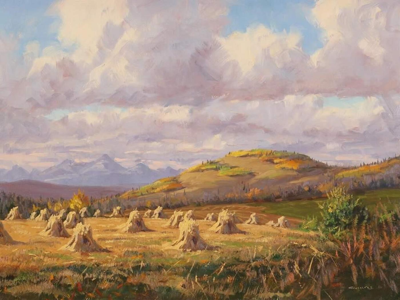 Mannie Gonsalves (1926-2012) - Harvest - Turner Valley