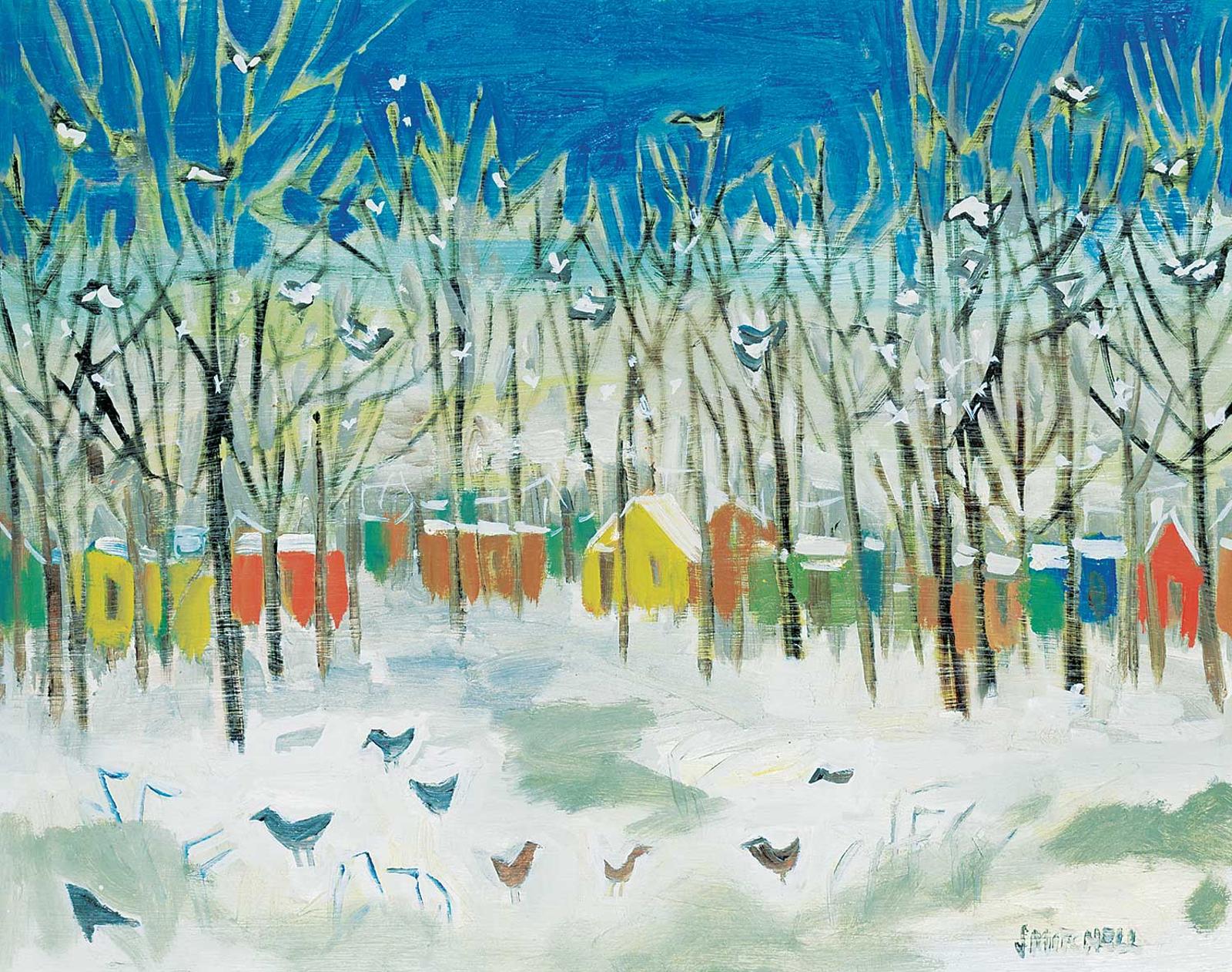 Janet Mitchell (1915-1998) - Winter at the Resort