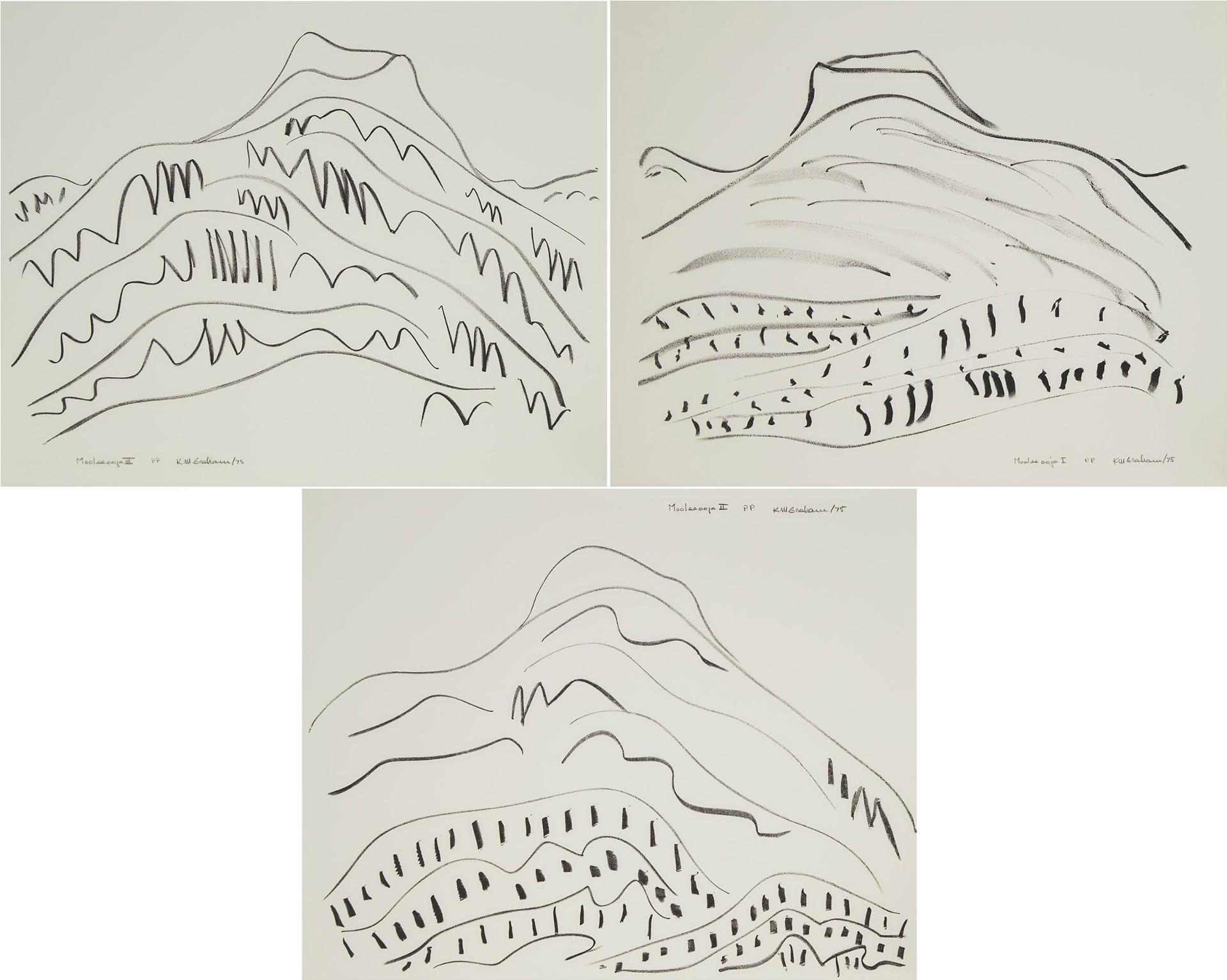 Kathleen Margaret Howitt Graham (1913-2008) - Mooleeooja I, Ii, Iii (Suite), 1975