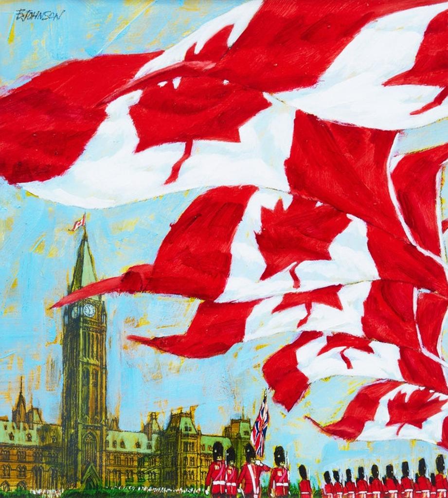 Bruce Henderson Johnson (1926-1996) - Flags on Parliament Hill