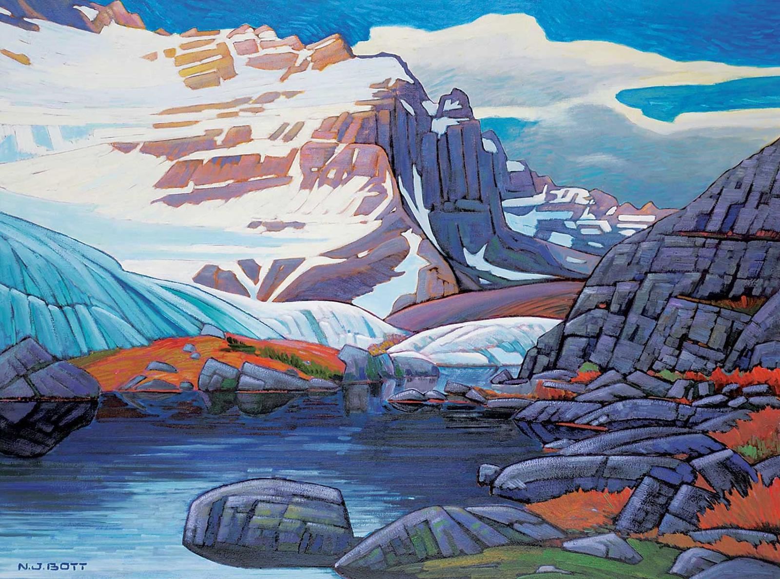 Nicholas Johannes Bott (1941-2021) - Mount Andromeda - Ice Fields