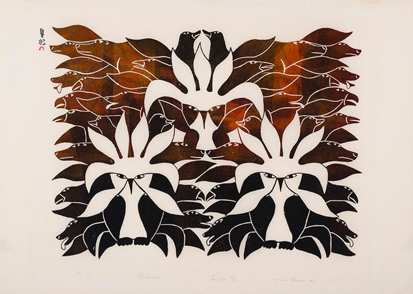 Kenojuak Ashevak (1927-2013) - Composition