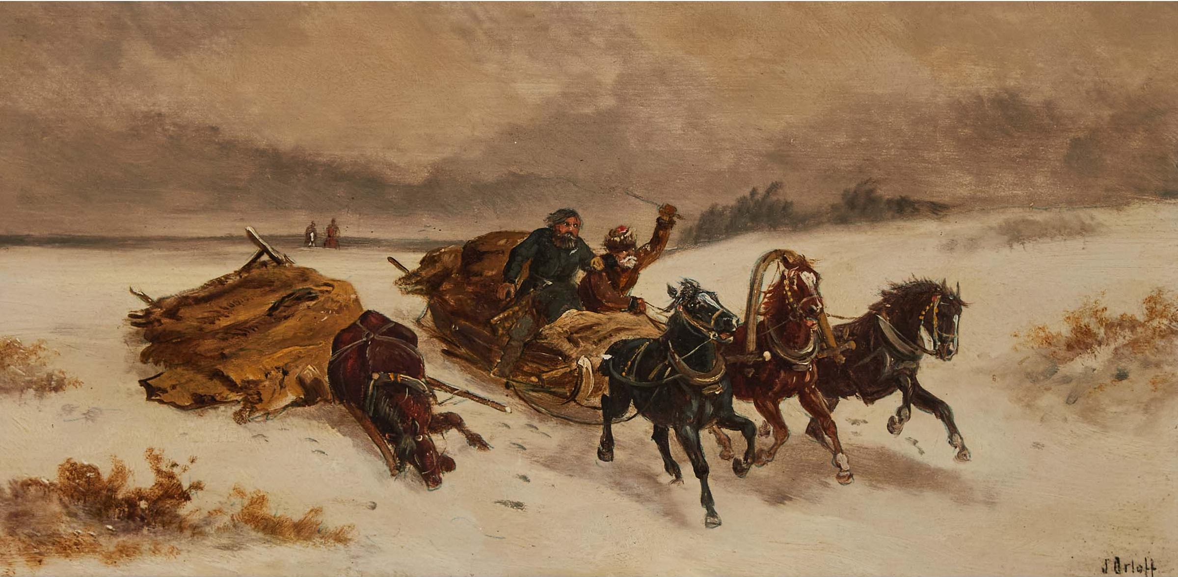 Jwan Petowitsch Orloff (1815-1861) - Kossacks Aux Russland