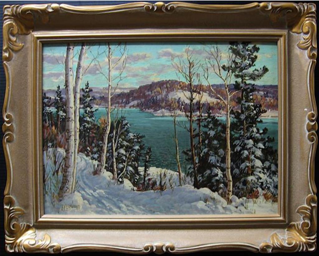 Otto Planding (1887-1964) - Winter Lake Scene