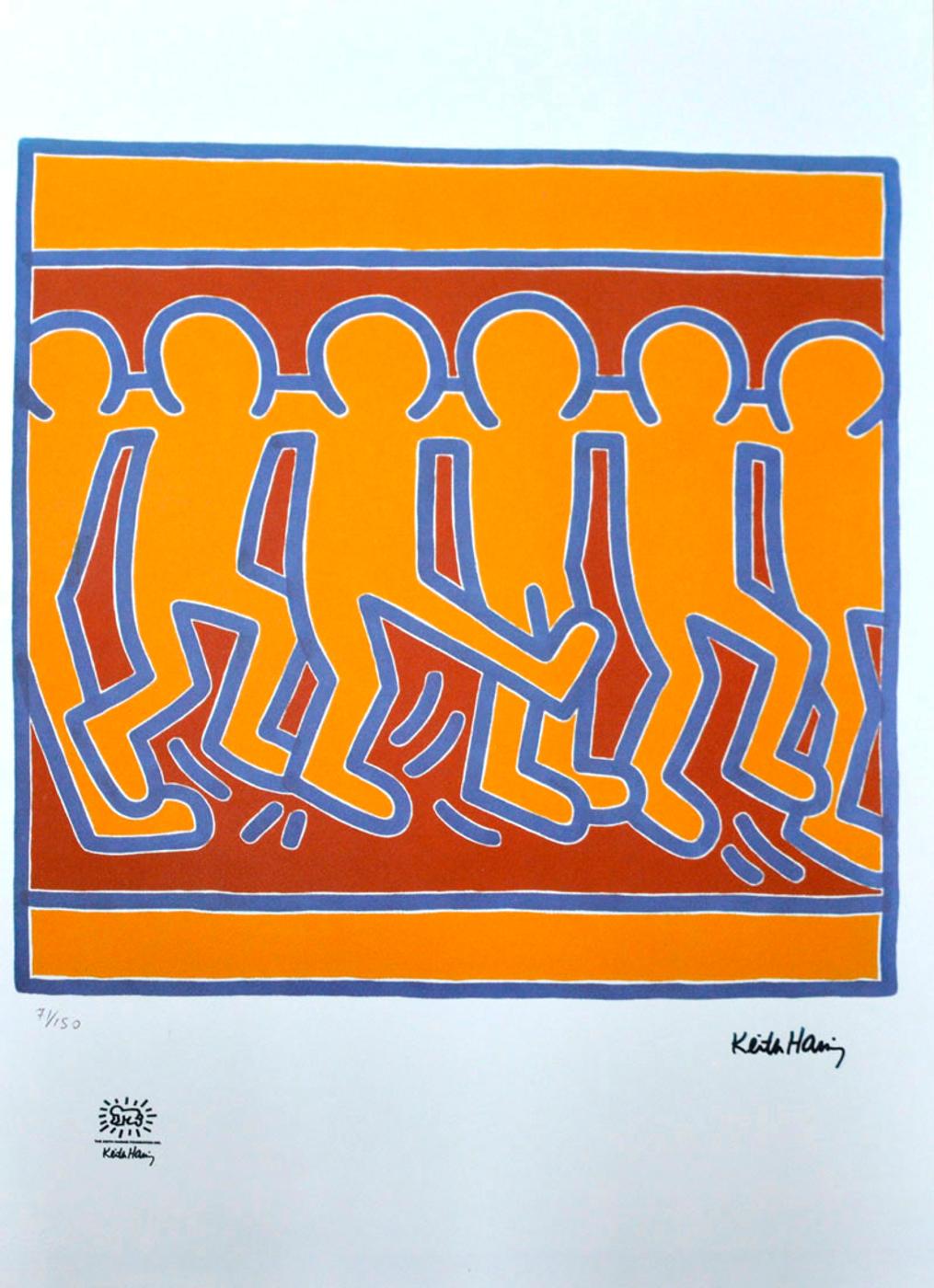 Keith Haring (1958-1990) - lithographie en couleurs graphique
